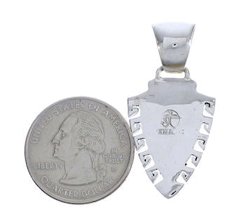 Southwest Sterling Silver And Turquoise Pendant EX29211