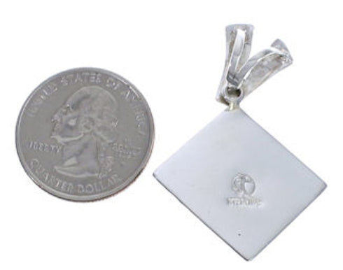 Southwest Jewelry Sterling Silver Turquoise Pendant EX29246