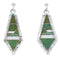 Southwestern Turquoise Sterling Silver Earrings EX31674