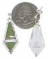 Southwest Sterling Silver And Turquoise Earrings EX31678