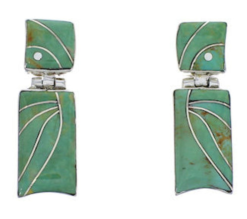 Turquoise And Genuine Sterling Silver Earrings EX31703