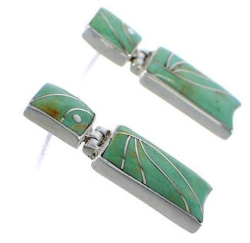 Turquoise And Genuine Sterling Silver Earrings EX31703