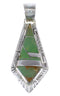 Turquoise Inlay Sterling Silver Pendant EX31745