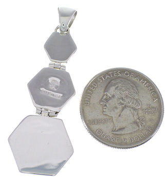 Southwest Substantial Turquoise Inlay Pendant Jewelry PX30601