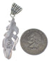 Coral Turquoise Feather Southwestern Pendant PX30614