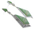 Silver Jewelry Turquoise Post Dangle Earrings FX30854
