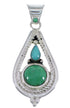 Sterling Silver Turquoise Jewelry Southwest Pendant FX30873
