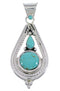 Turquoise Jewelry Southwest Sterling Silver Pendant FX30876