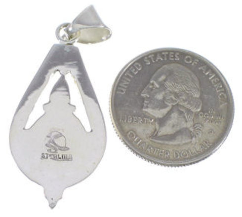 Turquoise Jewelry Southwest Sterling Silver Pendant FX30876