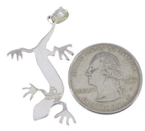 Turquoise Lizard Sterling Silver Jewelry Pendant FX30891