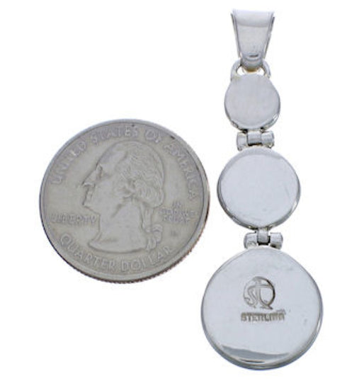 Southwest Turquoise Inlay Pendant High Quailty Jewelry PX29327