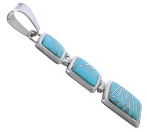 Sterling Silver Turquoise High Quality Southwestern Pendant PX29346