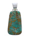 Sterling Silver Sturdy Turquoise Inlay Jewelry Pendant PX29364