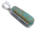 Sterling Silver Sturdy Turquoise Inlay Jewelry Pendant PX29364
