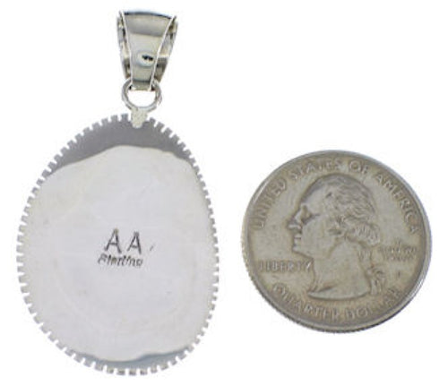 Multicolor Southwestern Silver Pendant PX29248