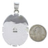 Native American Design Sterling Silver Multicolor Pendant DS46074