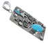 Southwest Kokopelli Turquoise Genuine Sterling Silver Pendant PX29706