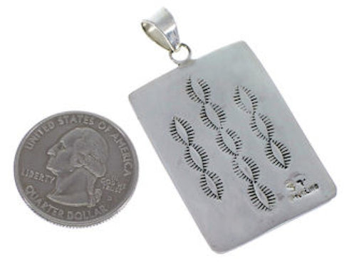 Southwest Kokopelli Turquoise Genuine Sterling Silver Pendant PX29706