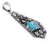 Silver Turquoise Butterfly And Hand Pendant Jewelry PX29707