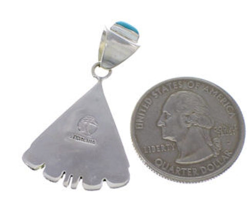 Native American Pueblo Or Village Design Multicolor Pendant EX29487