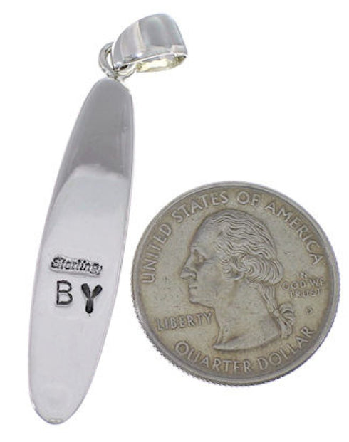 Southwest Multicolor Inlay Sterling Silver Pendant FX31594