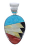 Multicolor Southwest Silver Jewelry Pendant PX29880