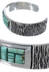 Turquoise Southwest Genuine Sterling Silver Cuff Bracelet CX49918