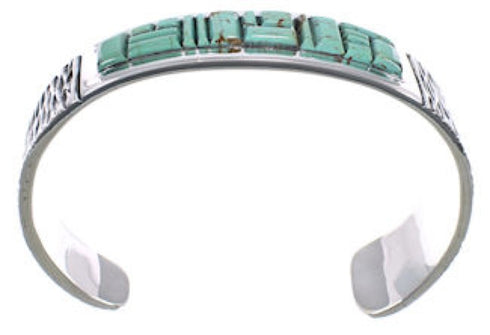 Turquoise Southwest Genuine Sterling Silver Cuff Bracelet CX49918