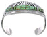 Turquoise Southwestern Water Wave Silver Cuff Bracelet CX49925