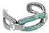 Sterling Silver Turquoise Inlay Southwest Cuff Bracelet CX49930