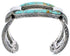 Sterling Silver Turquoise Inlay Southwest Cuff Bracelet CX49930