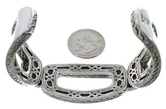 Magenta Turquoise Sterling Silver Southwest Cuff Bracelet CX49932