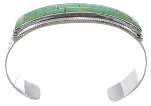 Turquoise Southwestern Sterling Silver Cuff Bracelet CX49940