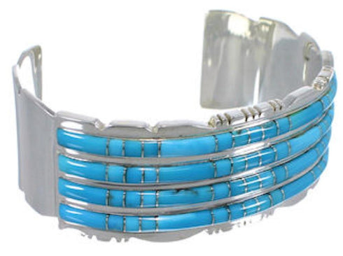 Sterling Silver Turquoise Southwestern Cuff Bracelet CX49949