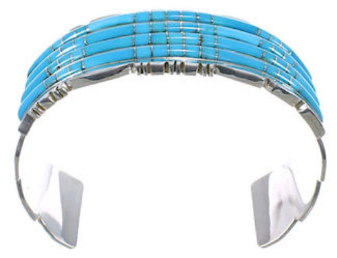 Sterling Silver Turquoise Southwestern Cuff Bracelet CX49949