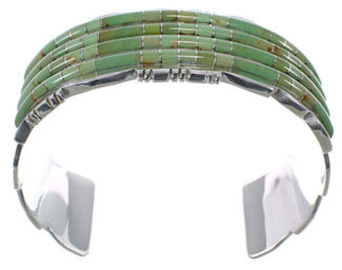 Southwest Turquoise Authentic Sterling Silver Cuff Bracelet CX49953