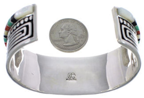 Sterling Silver Multicolor Jewelry Cuff Bracelet TX40450