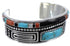 Sterling Silver Multicolor Jewelry Cuff Bracelet TX40451