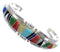 Southwestern Silver Multicolor Bracelet TX40458