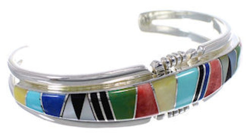 Southwestern Silver Multicolor Bracelet TX40458