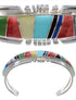 Southwestern Silver Multicolor Bracelet TX40458