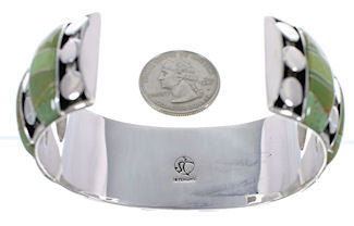 Sterling Silver Turquoise Well-Built Cuff Bracelet TX40596