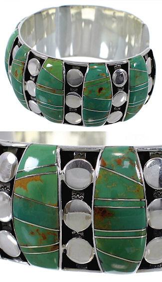 Silver Turquoise Sturdy Cuff Bracelet TX40600