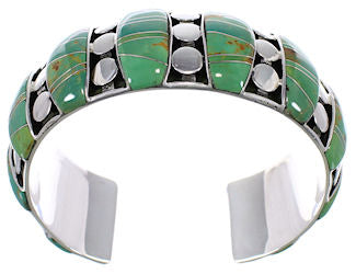 Silver Turquoise Sturdy Cuff Bracelet TX40600