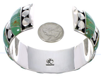 Silver Turquoise Sturdy Cuff Bracelet TX40600