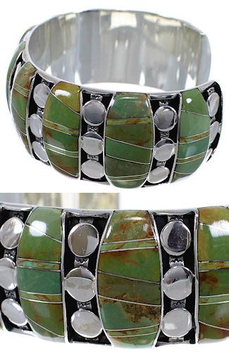Sterling Silver Turquoise Heavy Bracelet TX40613