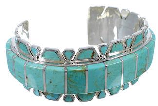 Southwestern Silver Turquoise Jewelry Cuff Bracelet TX40634