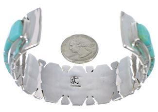 Southwestern Silver Turquoise Jewelry Cuff Bracelet TX40634
