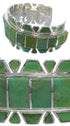 Southwestern Sterling Silver Turquoise Jewelry Cuff Bracelet TX40649