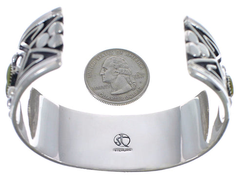 Needlepoint Silver Turquoise Southwest Cuff Bracelet Jewelry CX47689